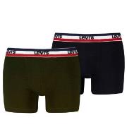 Levis 2P Sportswear Logo Base Boxer Svart/Grønn bomull XX-Large Herre
