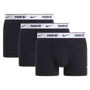 Nike 3P Everyday Essentials Cotton Stretch Trunk Hvit/Svart bomull Lar...