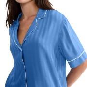 Triumph Amourette Jacquard Boyfriend Shirt Blå viskose 46 Dame