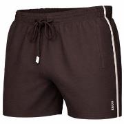 BOSS Badebukser Iconic Swimshorts Mørkbrun  polyester Large Herre