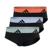 adidas 3P Active Flex Cotton Brief Svart/Oransje bomull Small Herre