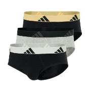 adidas 3P Active Flex Cotton Brief Grå/Svart bomull Medium Herre