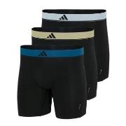 adidas 3P Active Micro Flex Boxer Brief Svart/Gul polyester Large Herr...