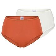 Schiesser Truser 2P Modal Essentials Midi Slips Oransje/Hvit modal 48 ...