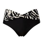 Trofe Artbrush Bikini Midi Brief Svart/Hvit 38 Dame
