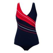 Trofe Chlorine-resistant Swimsuit Marine/Rød polyester 50 Dame