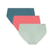 Under Armour Truser 3P Pure Stretch No Show Hipster Mixed Small Dame