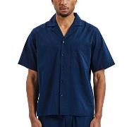 Bread and Boxers Woven Shirt Marine økologisk bomull Small Herre