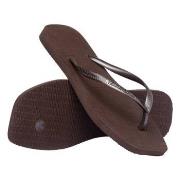 Havaianas Slim Square Mørkbrun  Str 35/36 Dame