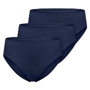 Schiesser Truser 3P Essentials Cotton Briefs Mørkblå bomull 38 Dame