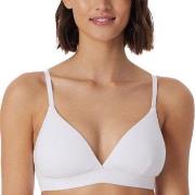 Schiesser BH Pure Rib Organic Cotton Soft Bra Hvit A 80 Dame