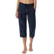 Schiesser Women Mix and Relax Pants Marine Stripet bomull 36 Dame