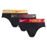Nike 3P Dri-Fit Essential Micro Hip Brief Svart/Gul polyester Medium H...