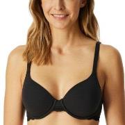 Schiesser BH Unique Cotton Wired Bra Svart bomull C 75 Dame