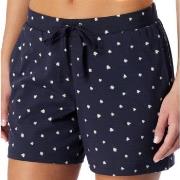 Schiesser Women Mix and Relax Cotton Shorts Hvit/Marine bomull 44 Dame