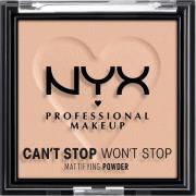 NYX Professional Makeup Can’t Stop Won’t Stop Mattifying Powder Medium...