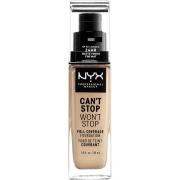 NYX Professional Makeup Can't Stop Won't Stop Foundation Nude - 30 ml