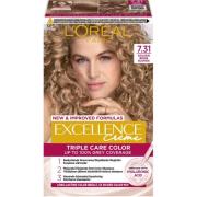 L'Oréal Paris Excellence Crème Golden Beige Blonde 7.31 - 1 stk