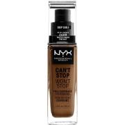 NYX Professional Makeup Can't Stop Won't Stop Foundation Deep sable - ...