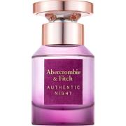 Abercrombie & Fitch Authentic Night Women EdT - 30 ml