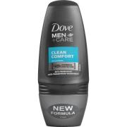 Dove Clean Comfort Roll-On Deodorant - 50 ml