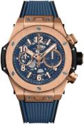 Hublot Herreklokke 421.OX.5180.RX Big Bang 44mm Blå/Gummi Ø44 mm