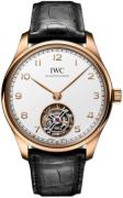 IWC Herreklokke IW545801 Portugieser Hvit/Lær Ø42.4 mm