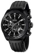 Festina Herreklokke F16902-1 Sport Sort/Lær Ø44 mm