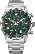 Citizen Herreklokke CA0791-81X Chrono Sport Grønn/Stål Ø43 mm