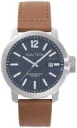 Nautica Herreklokke NAPSYD001 Sydney Blå/Lær Ø44 mm