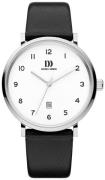 Danish Design Herreklokke IQ12Q1216 Dress Hvit/Lær Ø40 mm