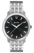 Bulova Herreklokke 96A134 Dress Sort/Stål Ø41 mm