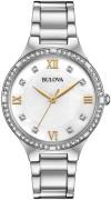 Bulova Dameklokke 96L263 Classic Hvit/Stål Ø34 mm