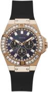 Guess Dameklokke GW0118L2 Sort/Gummi Ø39 mm