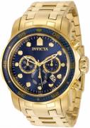 Invicta Herreklokke 35397 Pro Diver Blå/Gulltonet stål Ø48 mm