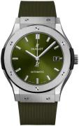 Hublot Herreklokke 511.NX.8970.RX Classic Fusion Grønn/Gummi Ø45 mm