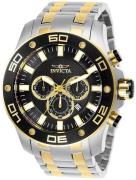 Invicta Herreklokke 26081 Pro Diver Sort/Gulltonet stål Ø50 mm