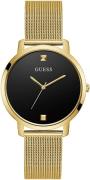 Guess Dameklokke GW0243L2 Sort/Gulltonet stål Ø40 mm