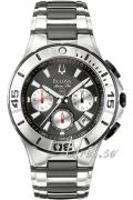 Bulova Herreklokke 98B013 Marine Star Sort/Stål Ø42 mm