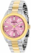 Invicta Dameklokke 38493 Pro Diver Rosa/Gulltonet stål Ø38 mm