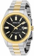 Invicta Herreklokke 38466 Pro Diver Sort/Gulltonet stål Ø43 mm