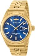 Invicta Herreklokke 38412 Aviator Blå/Gulltonet stål Ø43 mm