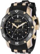 Invicta Herreklokke 37722 Pro Diver Sort/Gulltonet stål Ø50 mm