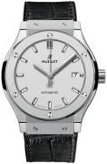 Hublot Herreklokke 511.NX.2611.LR Classic Fusion Sølvfarget/Gummi