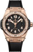 Hublot Dameklokke 485.OX.1180.RX.1204 Big Bang 33Mm Sort/Gummi Ø33 mm