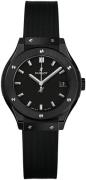 Hublot Dameklokke 581.CM.1171.RX Classic Fusion Sort/Gummi Ø33 mm