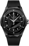 Hublot Dameklokke 550.CS.1800.RX.ORL21 Classic Fusion Sort/Gummi Ø40