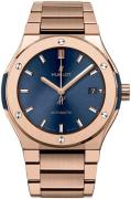 Hublot Herreklokke 548.OX.7180.OX Classic Fusion Blå/18 karat rosé