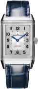 Jaeger LeCoultre Dameklokke 2578422 Reverso Classic Sølvfarget/Lær