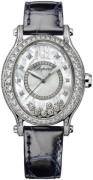 Chopard Dameklokke 275372-1001 Happy Sport Hvit/Lær Ø29 mm